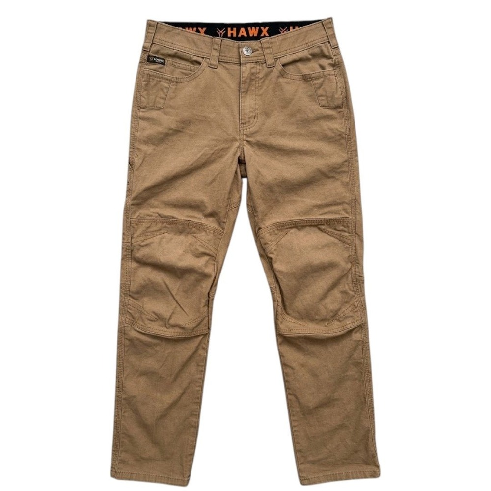 Hawx Mens Brown Ripstop Reinforced Knee Utility Work Pants 30x30